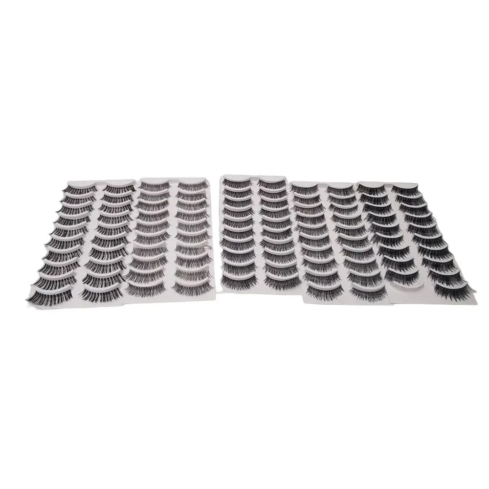 Zwellbe Fashion False Eyelashes - Variety of 48 Pairs w. 1 Extra Lash